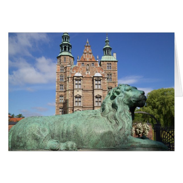Cartão Palácio Rosenborg, Copenhague, Dinamarca (Frente Horizontal)