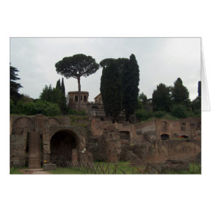 Cartão Palatine Hill em Roma, Itália