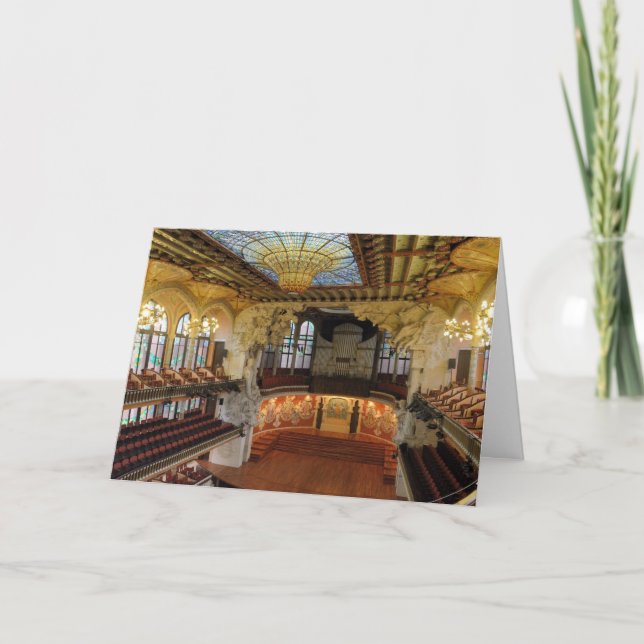 Cartão Palau de la Musica Catalana (Frente)