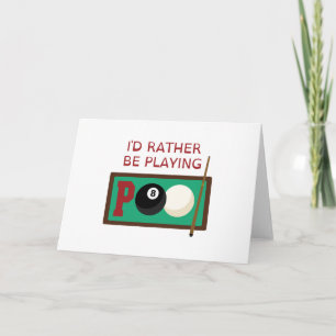 Cartão Palavra piscina