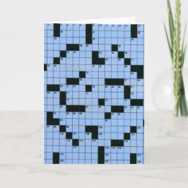 Cartão Palavras cruzadas