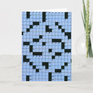 Cartão Palavras cruzadas