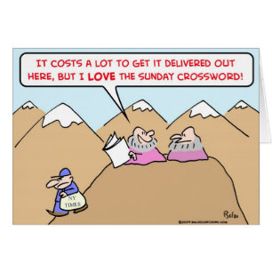 Cartão palavras cruzadas de domingo do guru