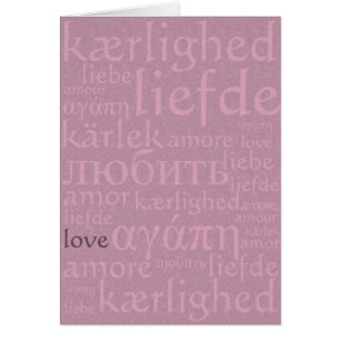 Cartão Palavras de amor