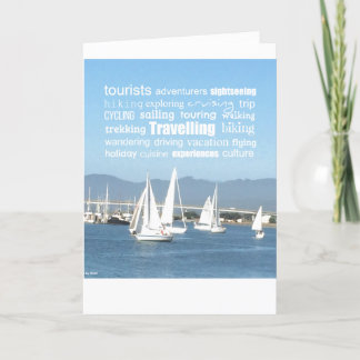 Cartão Palavras de viagem inspiradas