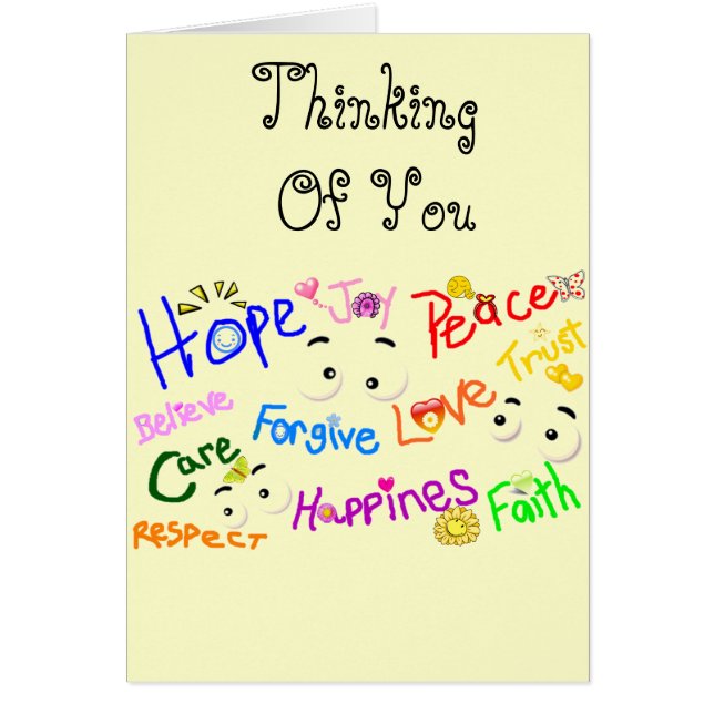 Cartão Palavras do coração_ (Frente)