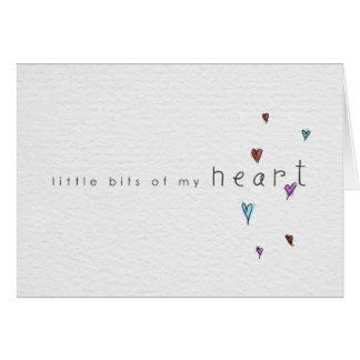 Cartão palavras do endearment