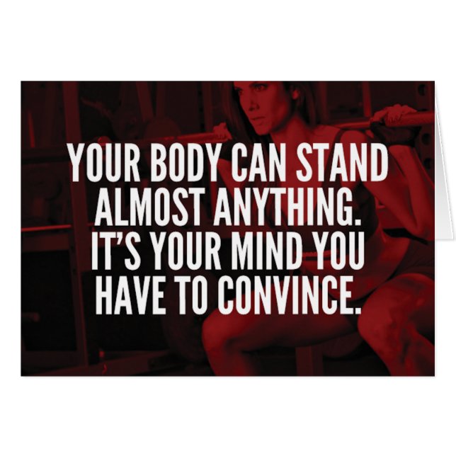 Cartão Palavras inspiradoras sobre o trabalho feminino (Frente Horizontal)