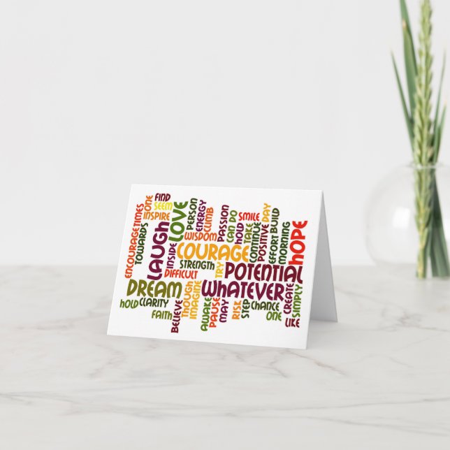 Cartão Palavras Motivacionais #1 (Frente)