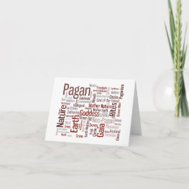 Cartão Palavras Paganas