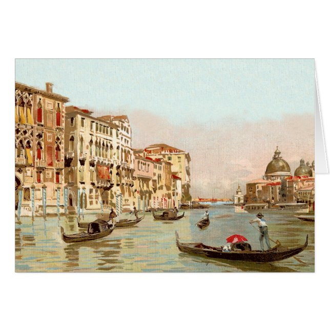 Cartão Palazzo Franchetti Venezia Veneza do (Frente Horizontal)