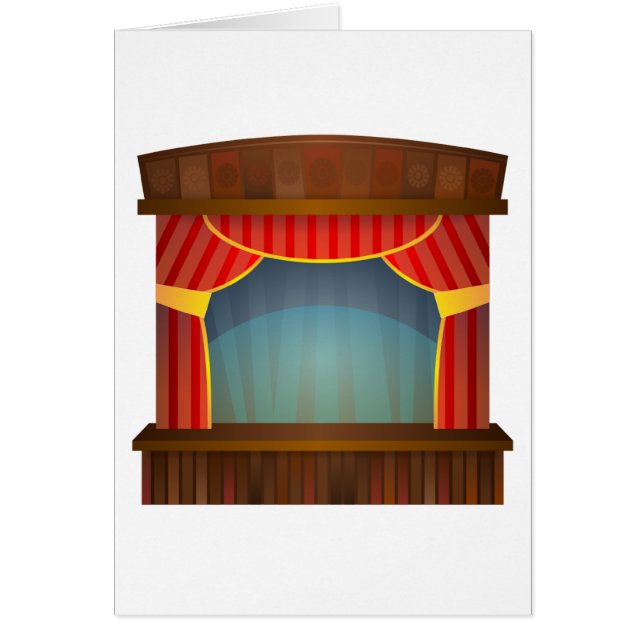 Cartão Palco do teatro (Frente)