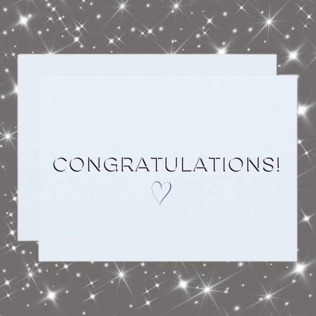 Cartão Pale Blue Elegant Todos os Parabéns de Ocasião (Criador carregado)