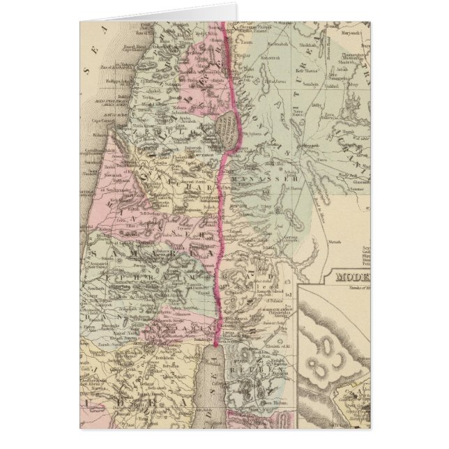 Cartão Palestina, Jerusalém (Frente)