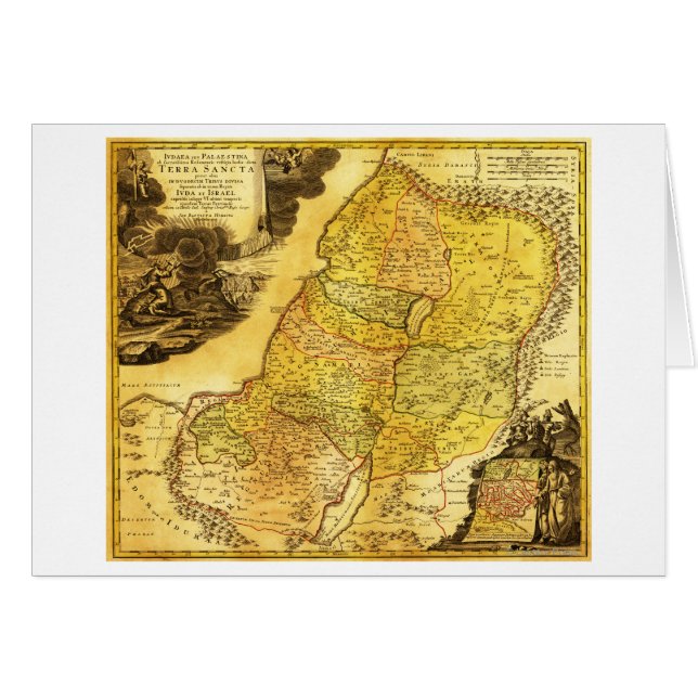 Cartão PalestinaMapaPanorâmicoPalestina 2 (Frente Horizontal)