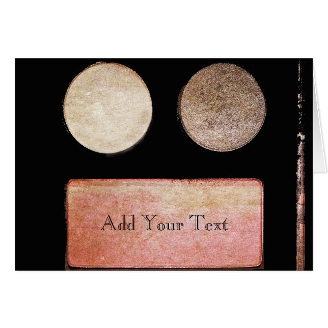 Cartão Paleta de Artista Makeup- Face por Shirley Taylor (Frente Horizontal)