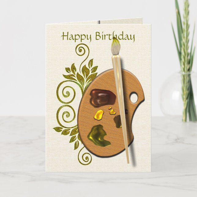 Cartão Paleta dos artistas (Frente)