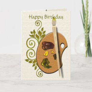 Cartão Paleta dos artistas