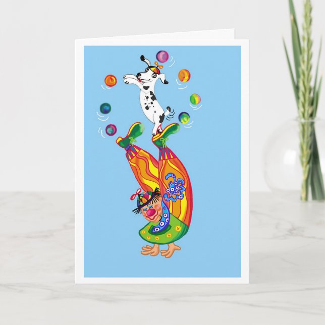 Cartão Palhaçada em volta (Frente)