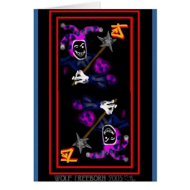 Cartão palhaço (Frente)