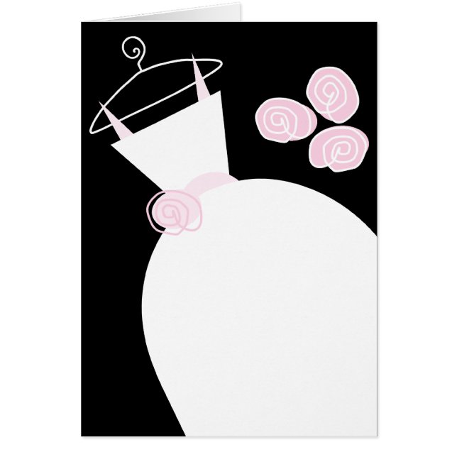 Cartão Palhaço Cor-de-Rosa de Casamento (Frente)