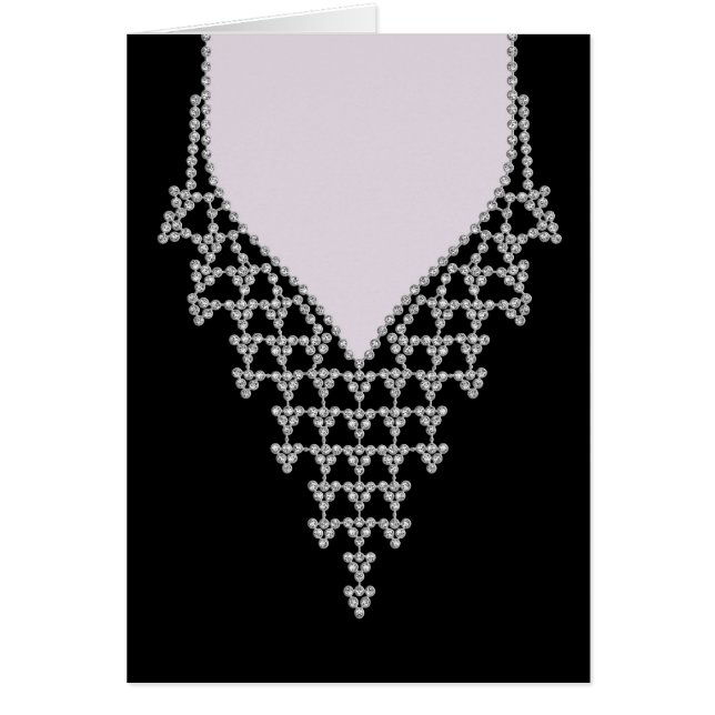 Cartão Palhaço preto e joias da série noturna 7 (Frente)