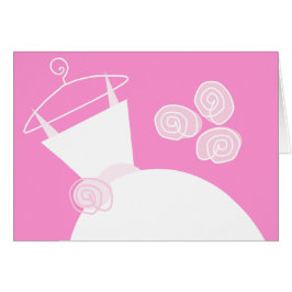 Cartão Palhaço Rosa de Casamento horizontal