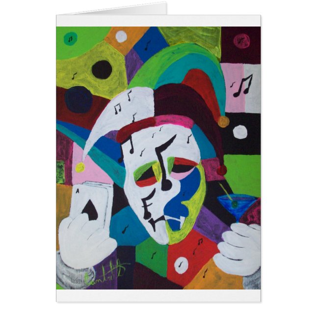 Cartão Palhaços selvagens (Frente)