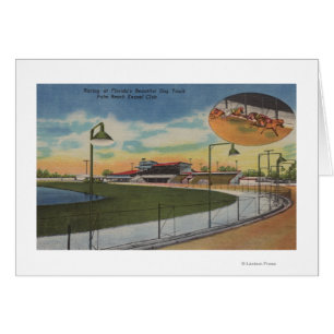 Cartão Palm Beach, FL - Kennel Club, Dog Racing Track