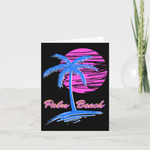Cartão Palm Beach Retro 80s