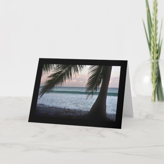 Cartão Palm Beach Scene Card (Frente)