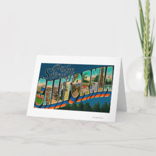 Cartão Palm Springs, California - Large Letter Scenes