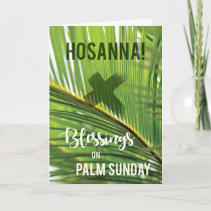 Cartão Palm Sunday Blessings Hosanna