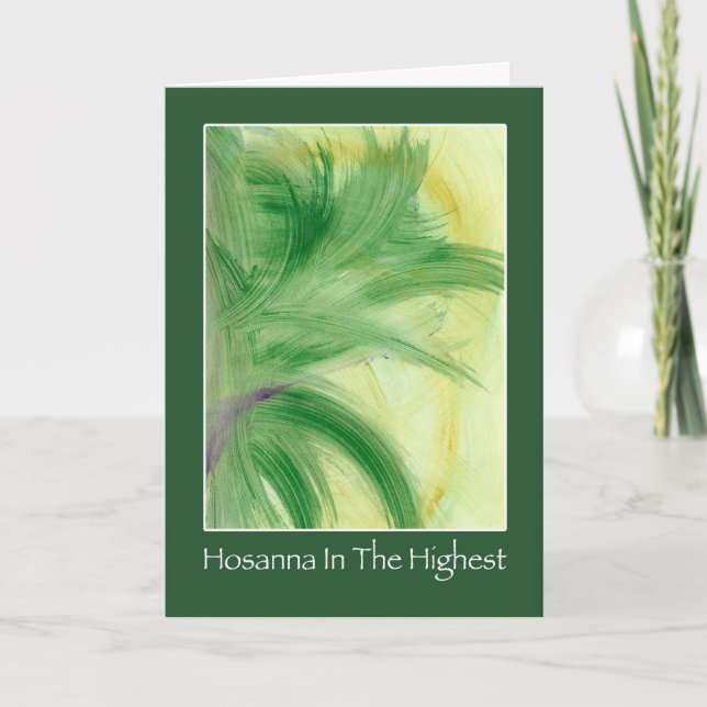 Cartão Palm Sunday Greeting card (Frente)