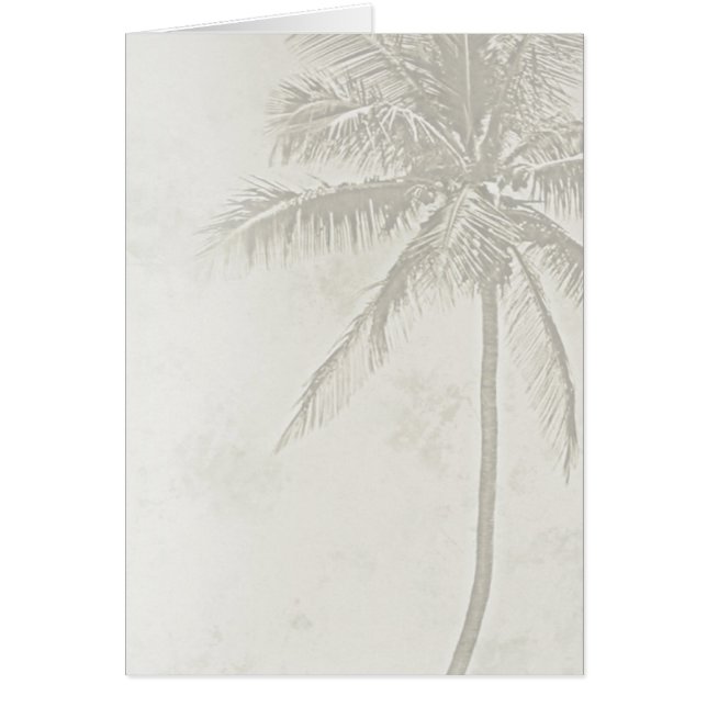 Cartão Palm Tree (Areia) (Frente)