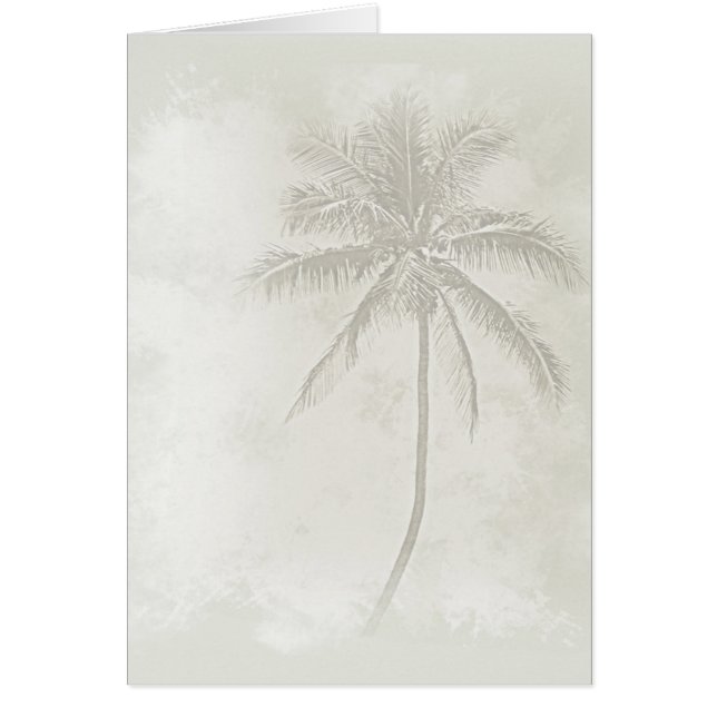 Cartão Palm Tree (Areia) (Frente)