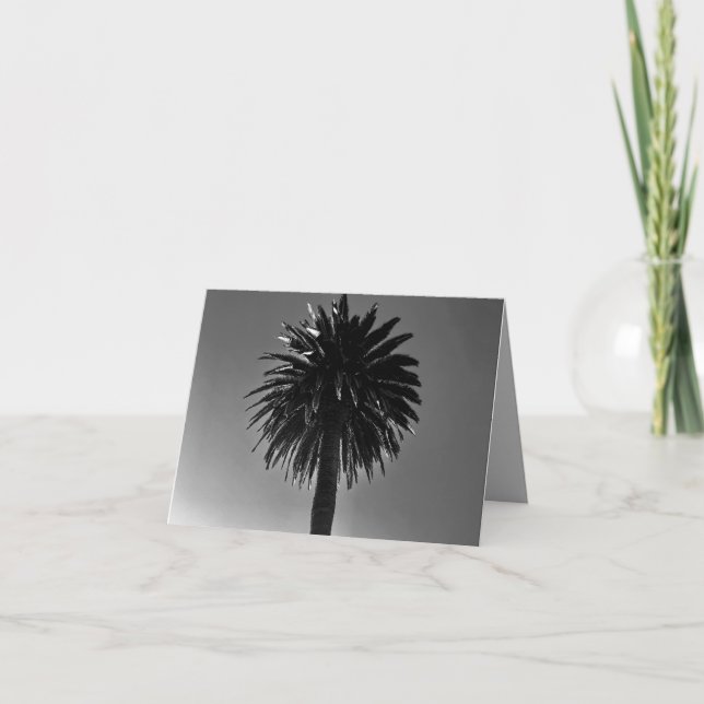 Cartão Palm Tree Folded Greeting Card (Frente)