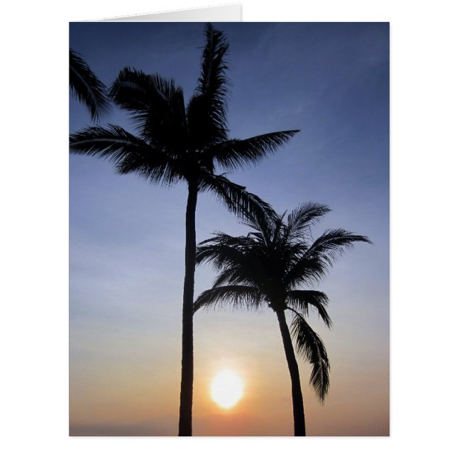 Cartão palma do sol grande (Frente)