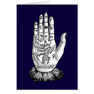 Cartão Palmistry Chart, 1885