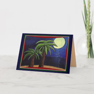 Cartão Palms by the Sea - greeting card