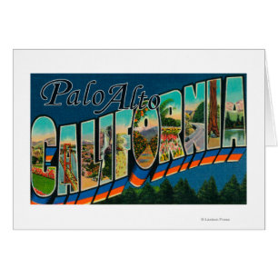 Cartão Palo Alto, Califórnia - grandes cenas da letra