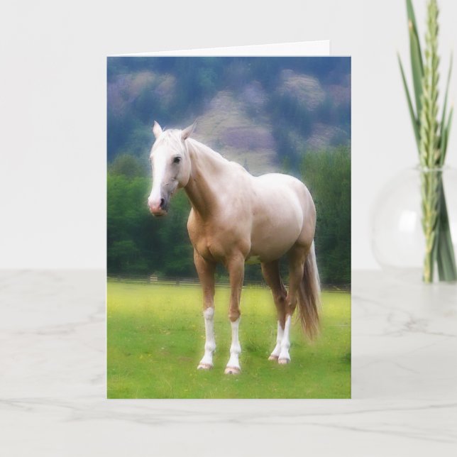 Cartão Palomino Dream Horse (Frente)