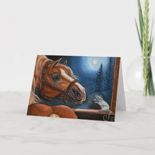 Cartão PALOMINO HORSE White Mouse Note Card