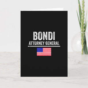 Cartão Pam Bondi Procuradora Geral Escolha Do Presidente