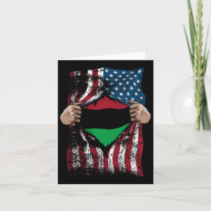 Cartão Pan African Unia Flag Leal Afro-americanos Usa Gif