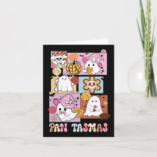 Cartão Pan Tasmas Ghost Pumpkin Spooky Conchas Halloween