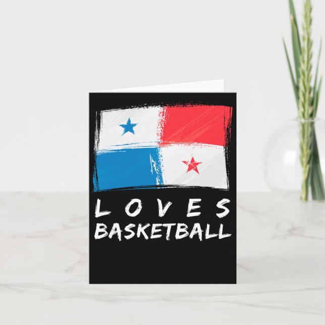 Cartão Panamá ama Basquete (Frente)