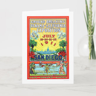 Cartão Panama - California Exposition in San Diego 1911