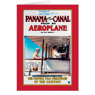 Cartão Panamá e Canal Airplane Movie Promo Poste