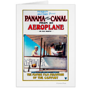 Cartão Panamá e Canal Airplane Movie Promo Poste